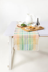 Checks Woven Table Runner