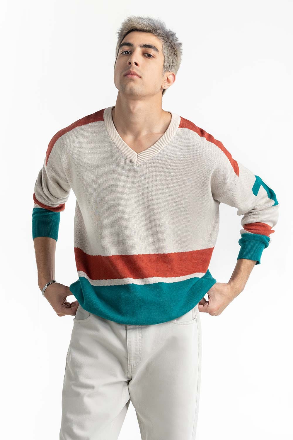 Color Block Sweater 224-111-030