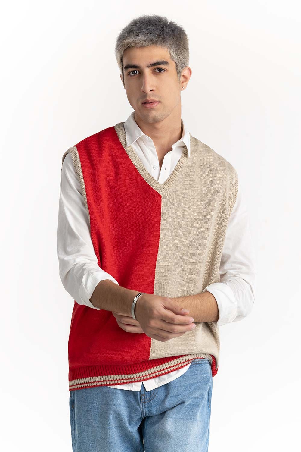 Color Block Vest 224-111-010