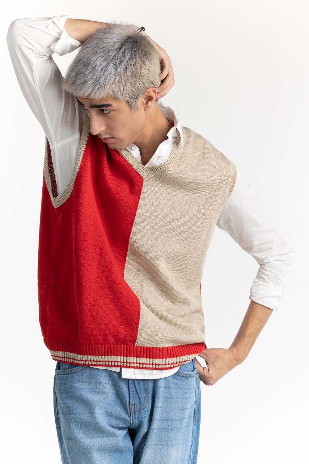 Color Block Vest 224-111-010