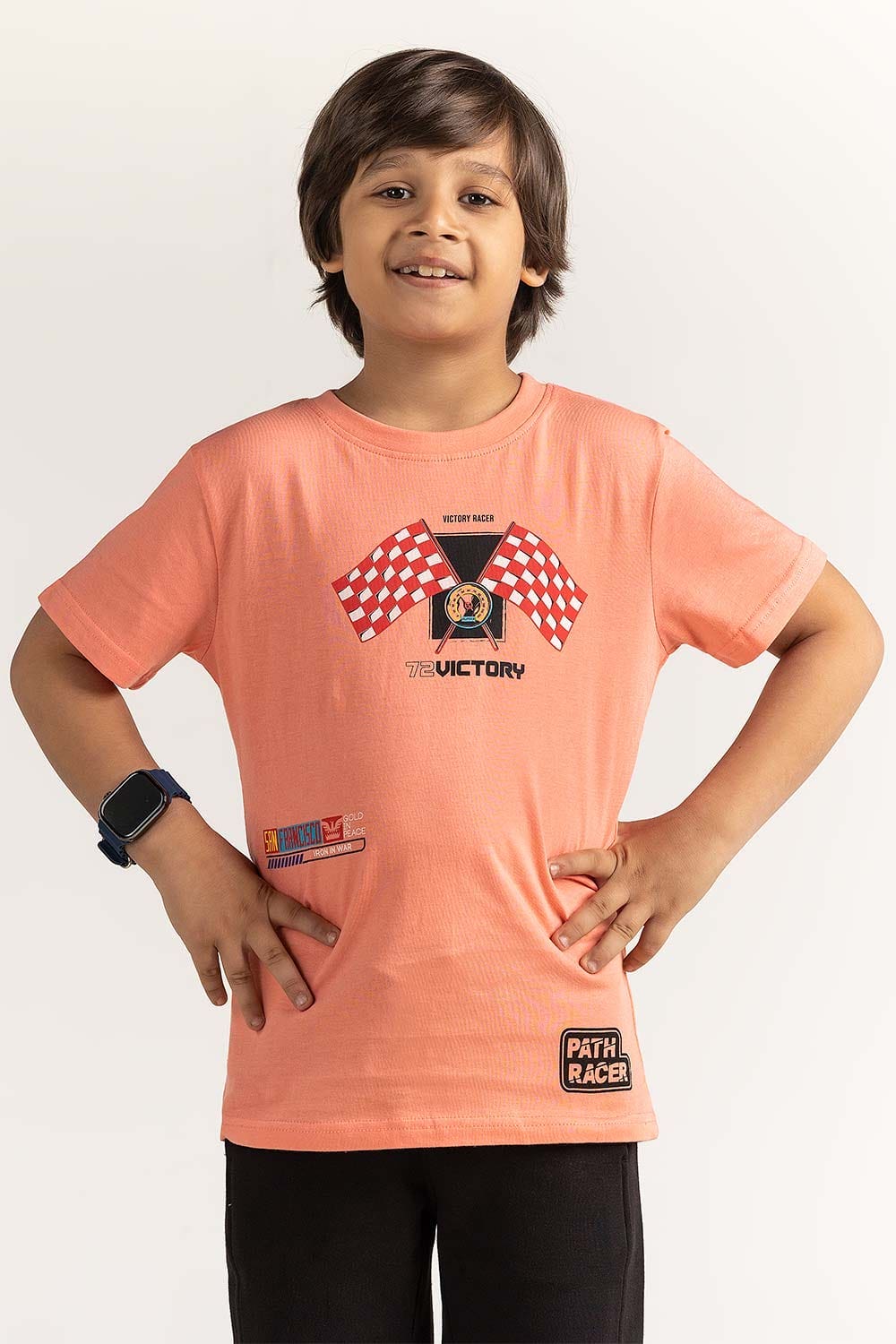 Coral Junior Boy Knit Printed Tee JB-TS-SS24-015