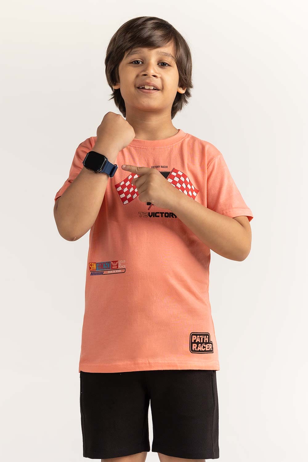 Coral Junior Boy Knit Printed Tee JB-TS-SS24-015