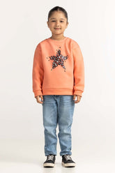 Coral Printed Sweatshirt 224-612-002