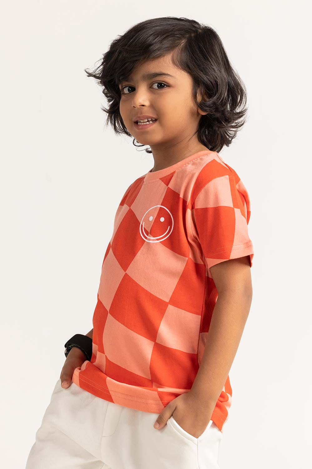 Coral Toddler Boy Knit Printed Tee TB-TS-SS24-024