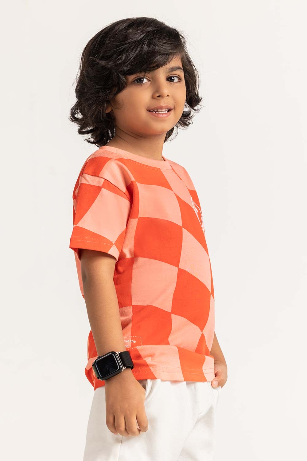 Coral Toddler Boy Knit Printed Tee TB-TS-SS24-024