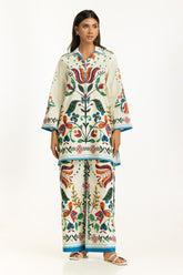 Cotton Cross Slub Printed Co-Ord Set IPST-55018