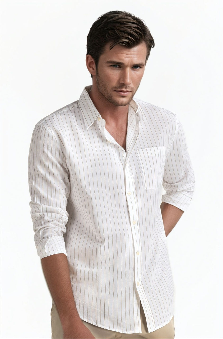 Cotton Linen Shirt MN-CS-SS24-004