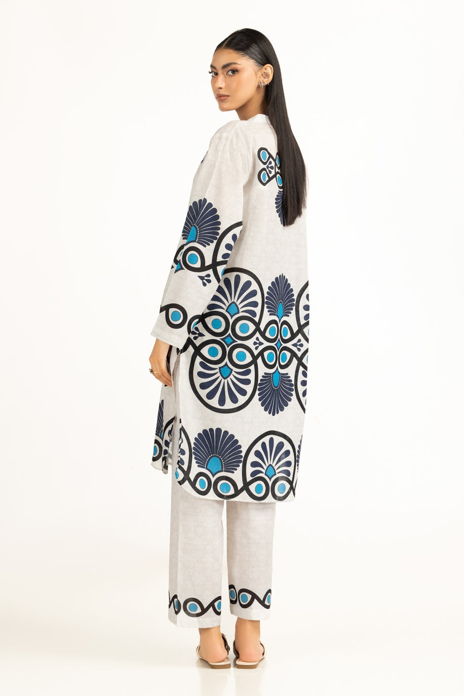 Cotton Verticle Printed Co-Ord Set