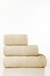 Cream Combed Towel Plain 25