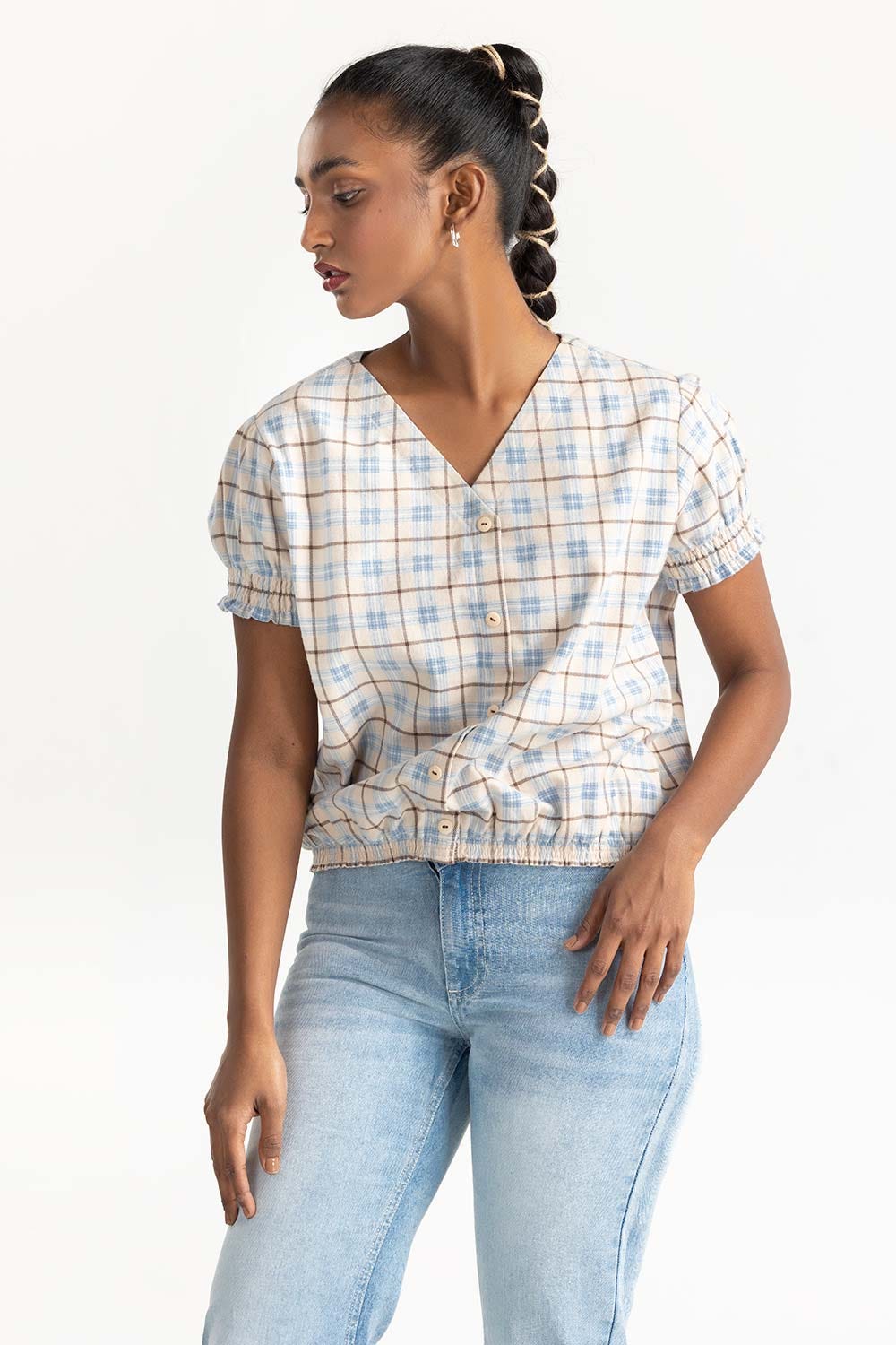 Cream Casual Shirt 224-217-030