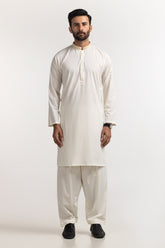 Cream Embroidered Suit SK-E24-023