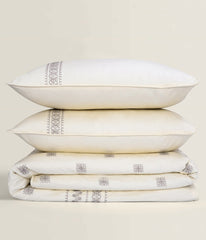 Cream T-400 Embroidered Quilt Cover Set Cream T-400 Embroidered Quilt Cover Set