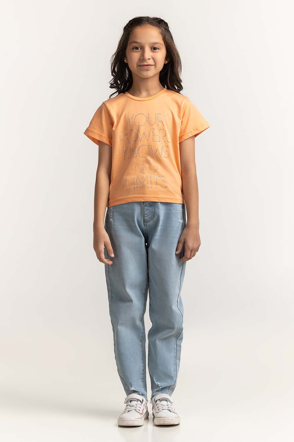 Crew Neck Embellished Tee JG-TS-SS24-003