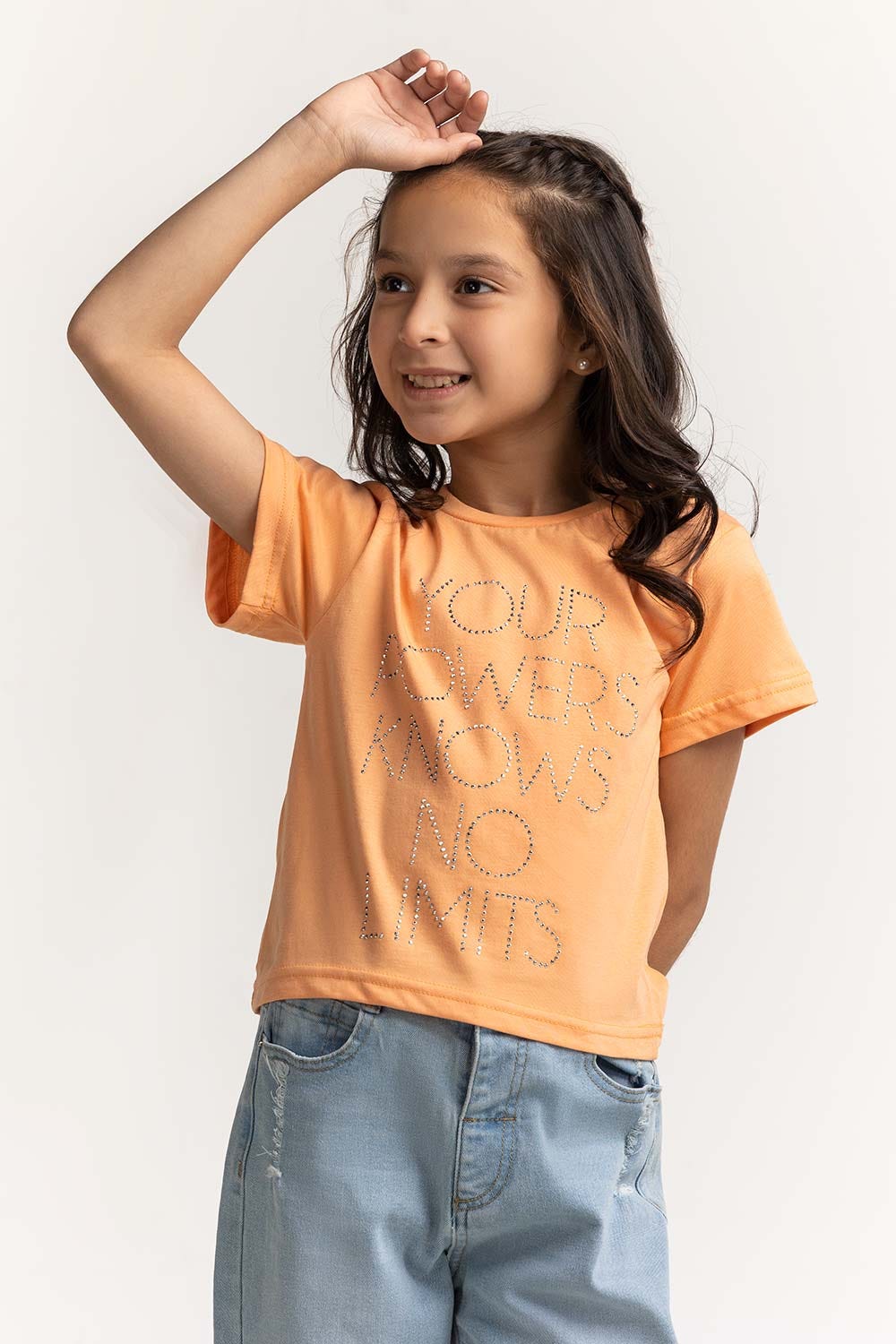 Crew Neck Embellished Tee JG-TS-SS24-003