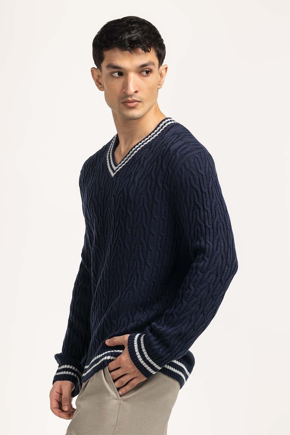 V Neck Sweater MN-SWT-WS24-077