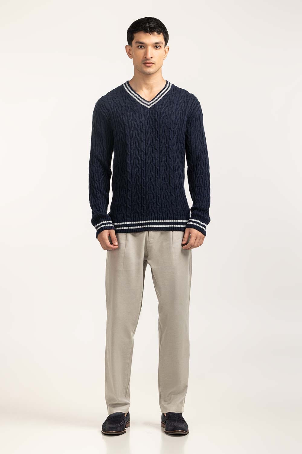 V Neck Sweater MN-SWT-WS24-077