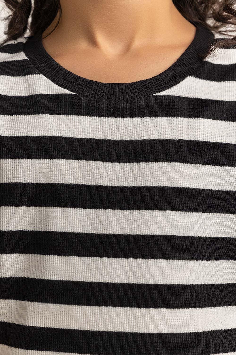 Crew Neck Yarn-Dyed Dress JG-DRS-SS24-402