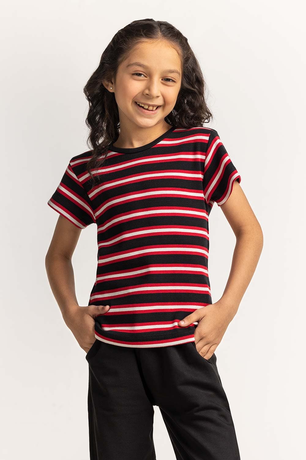 Crew Neck Yarn-Dyed Tee JG-TS-SS24-037