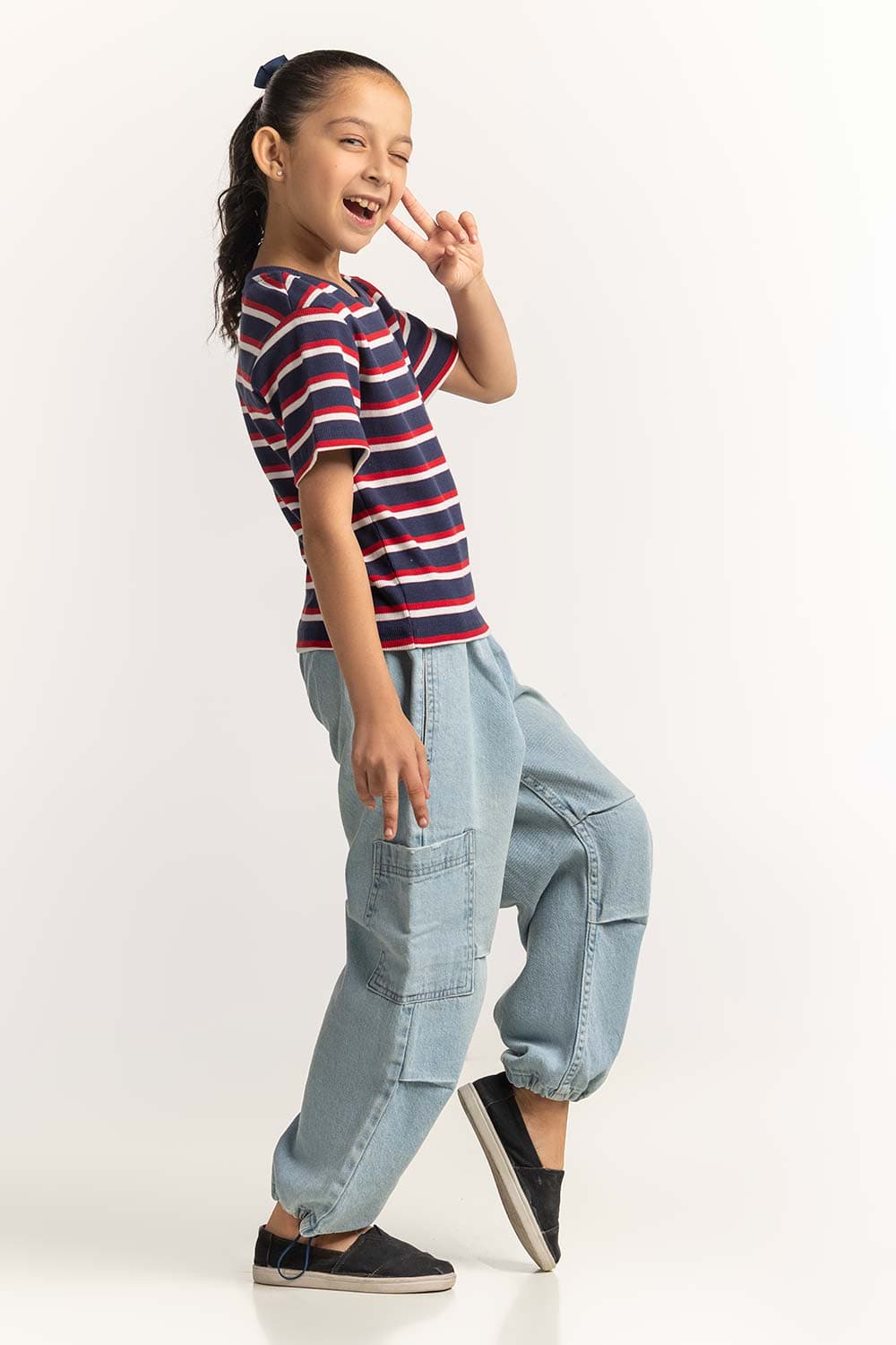 Crew Neck Yarn-Dyed Tee JG-TS-SS24-038