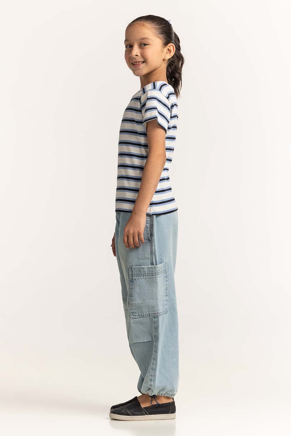 Crew Neck Yarn-Dyed Tee JG-TS-SS24-039