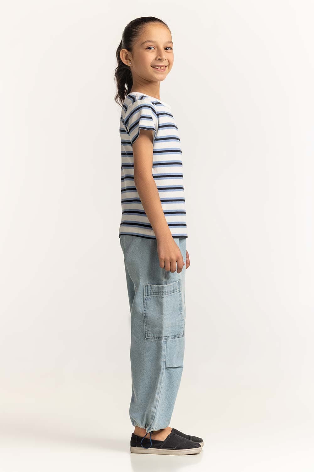 Crew Neck Yarn-Dyed Tee JG-TS-SS24-039