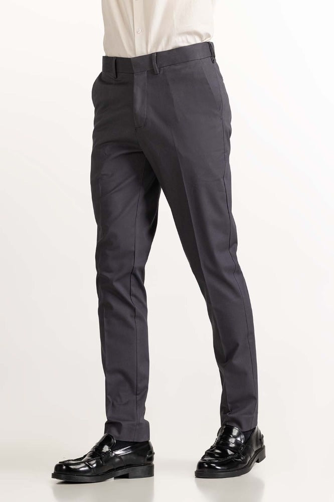 Dark Grey Basic Formal Chino Trouser MN-TR-FC23-008
