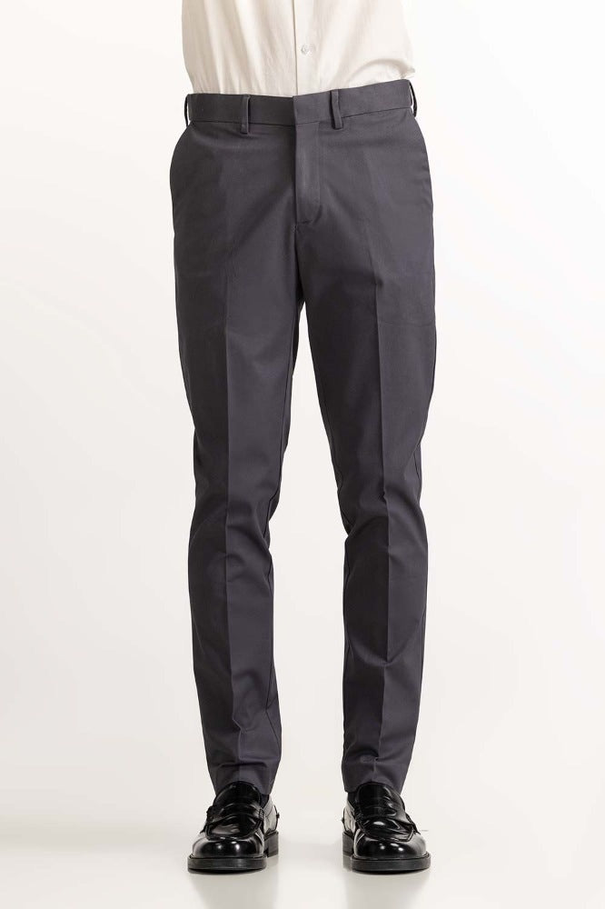 Dark Grey Basic Formal Chino Trouser MN-TR-FC23-008