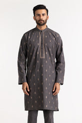 Dark Grey Embroidered Suit SK-E24-035