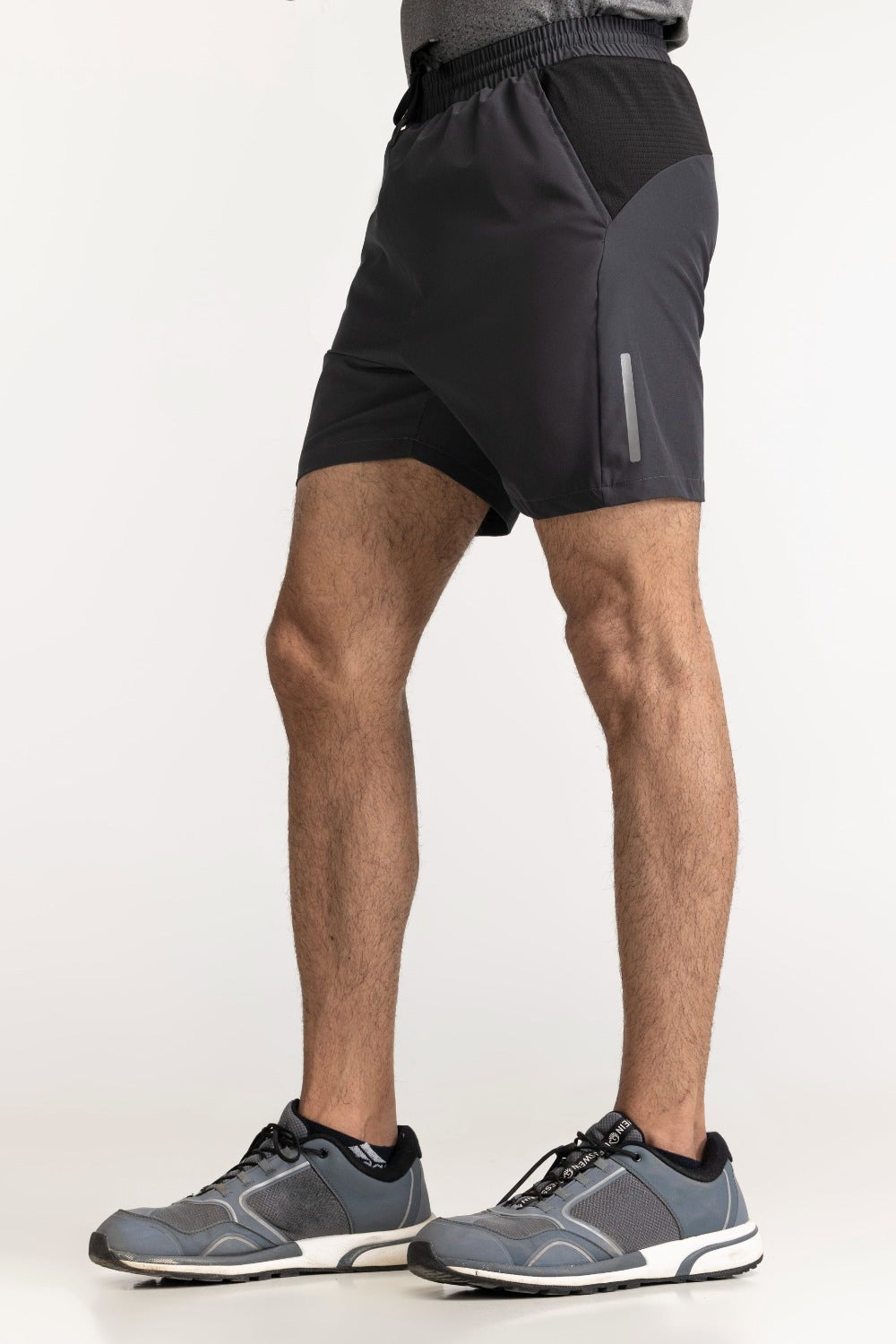 Dark Grey Textured Short AW-SHT23-029