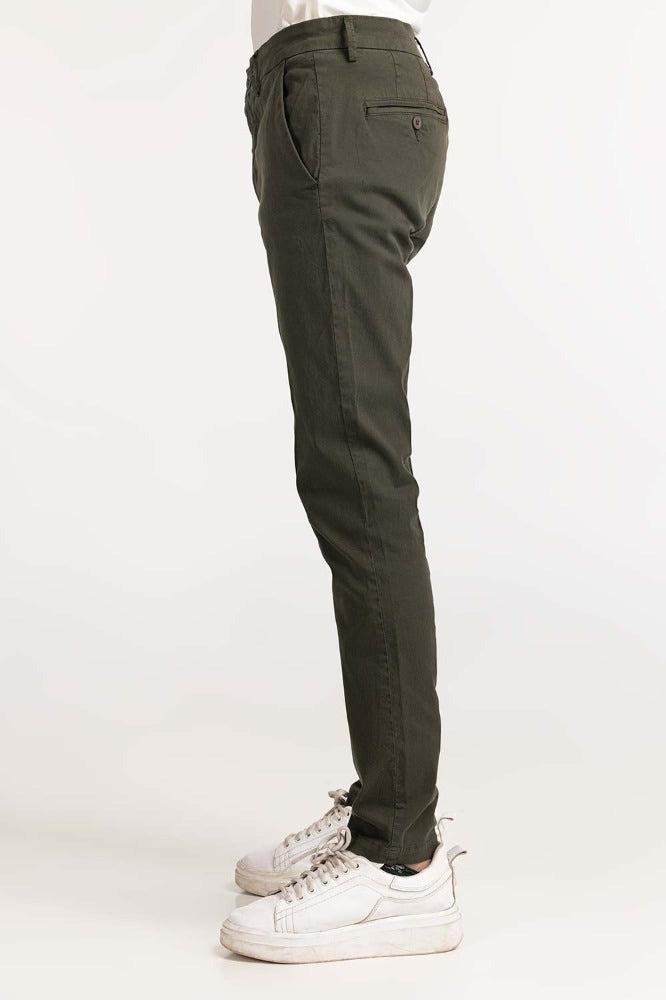 Dark Olive Khaki Pant MNTRCSS24022A