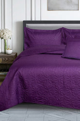 Dewberry Dyed Ultrasonic Bed Spread
