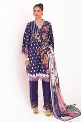 3 Piece Unstitched Diamantes Printed Lawn Suit with Denting Lawn Dupatta DN-42032