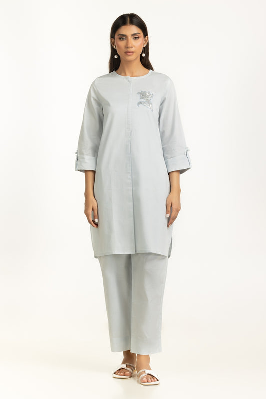 Dobby Embroidered Co-Ord Set IPST-44812-A