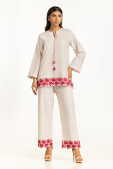 Dobby Embroidered Co-Ord Set IPST-44813
