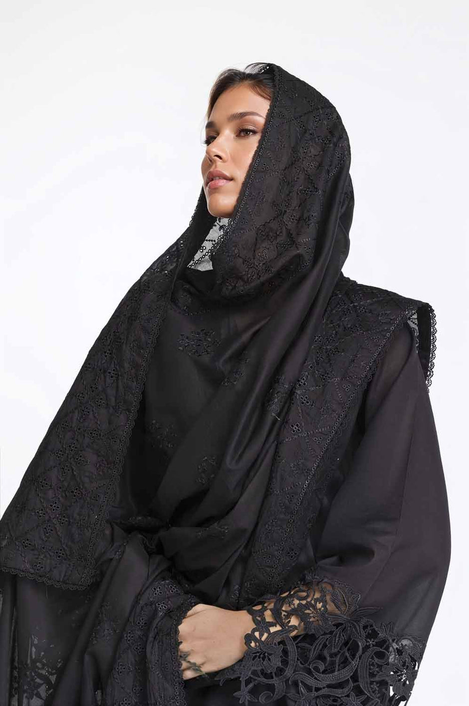 Embroidered Lawn Dupatta