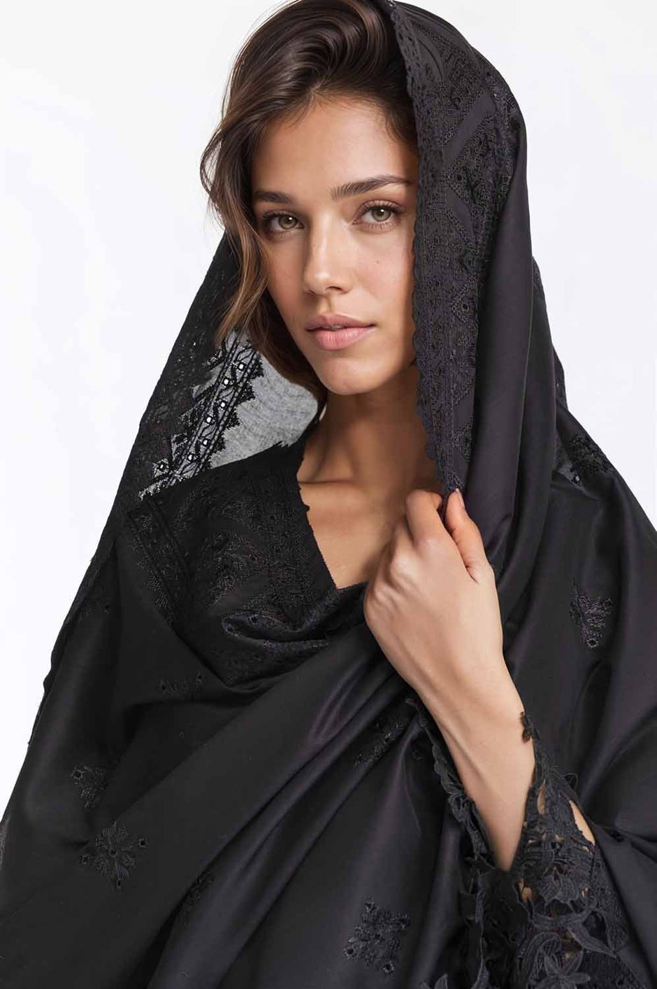 Embroidered Lawn Dupatta