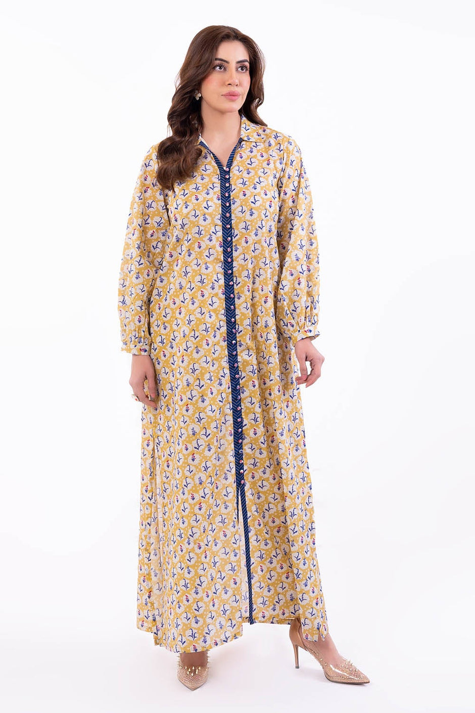 1 Piece Unstitched Printed Lawn Shirt
