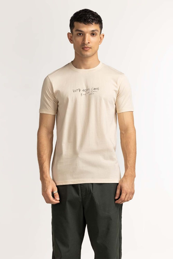 Ecru Graphic Tee MN-TS-GP-S24-605