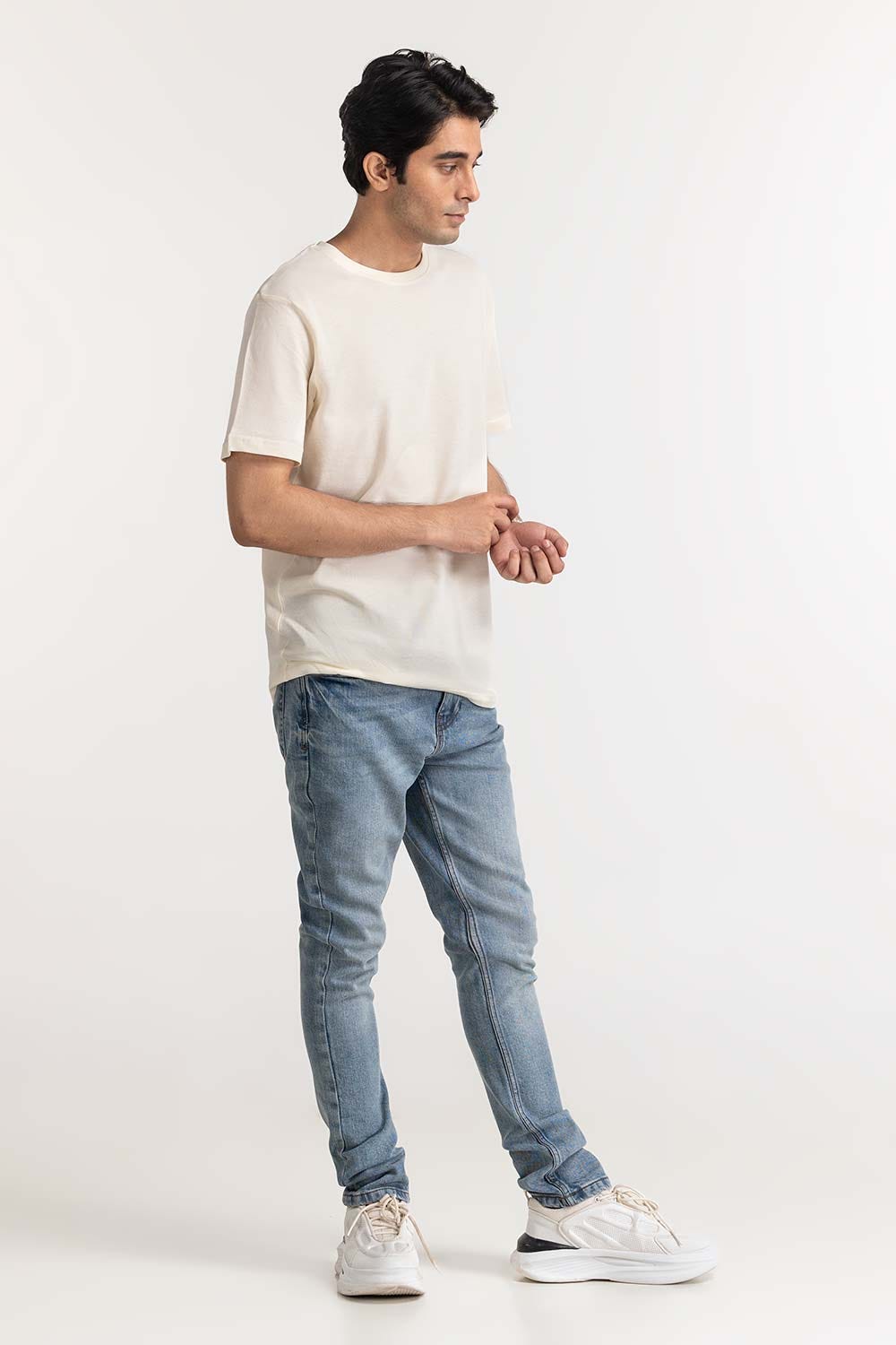 Egret White Pique Tee TS-CNPK24-061