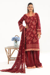 3 Piece Unstitched Embroidered Swiss Voile Suit with Embroidered Chiffon Dupatta LSV-52022 3 Piece Unstitched Embroidered Swiss Voile Suit with Embroidered Chiffon Dupatta LSV-52022