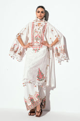 3 Piece Unstitched Embroidered Printed Denting Lawn Suit DN-52006