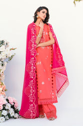 3 Piece Unstitched Embroidered Printed Denting Lawn Suit DN-52007