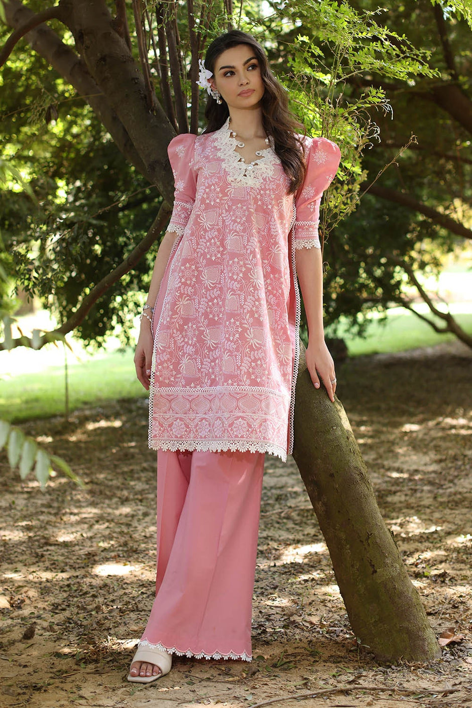 2 Piece Unstitched Embroidered Lawn Suit