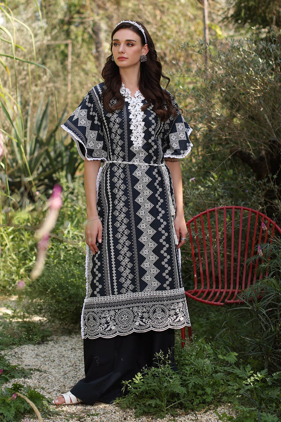 2 Piece Unstitched Embroidered Lawn Suit