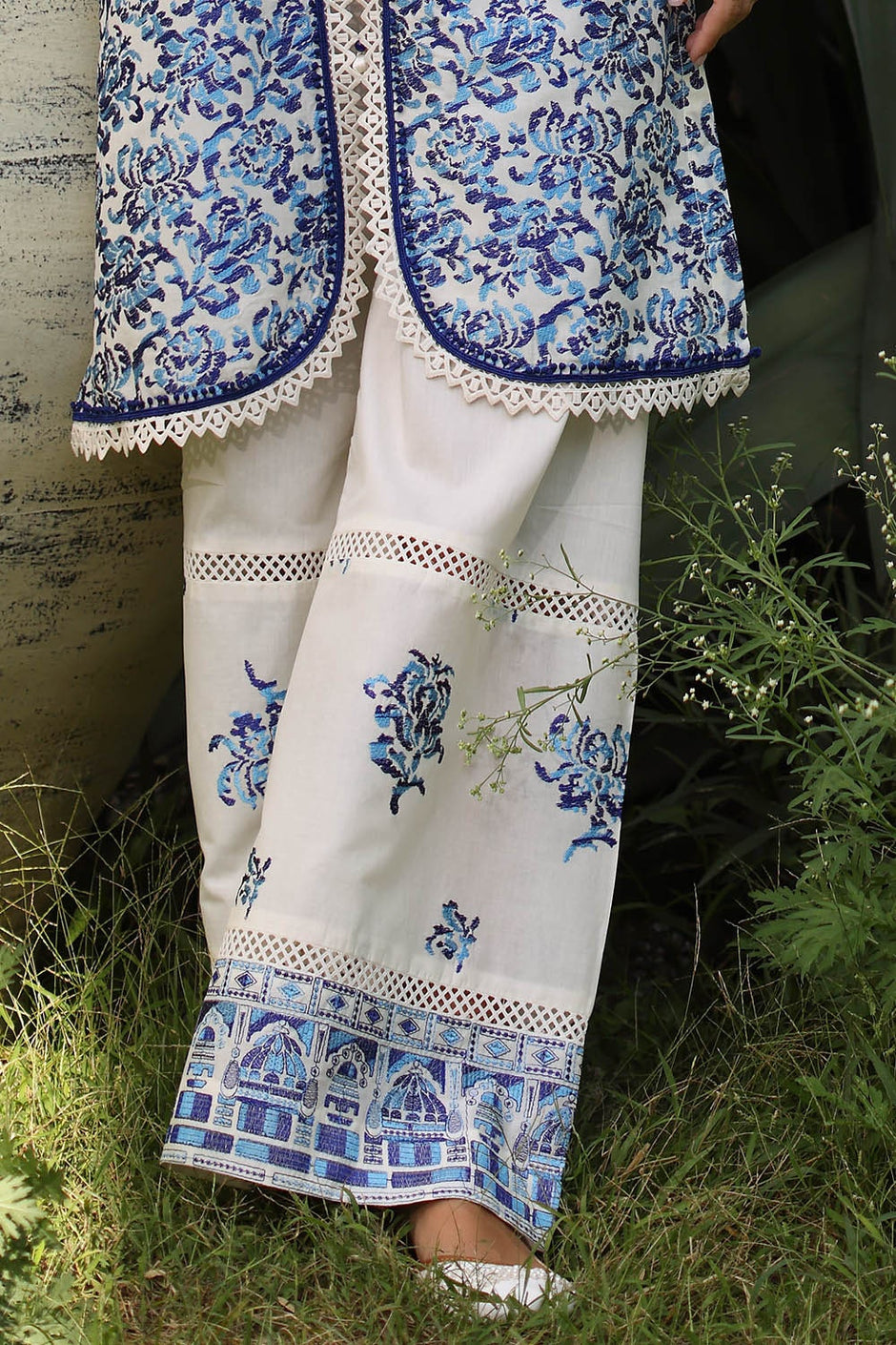 2 Piece Unstitched Embroidered Lawn Suit