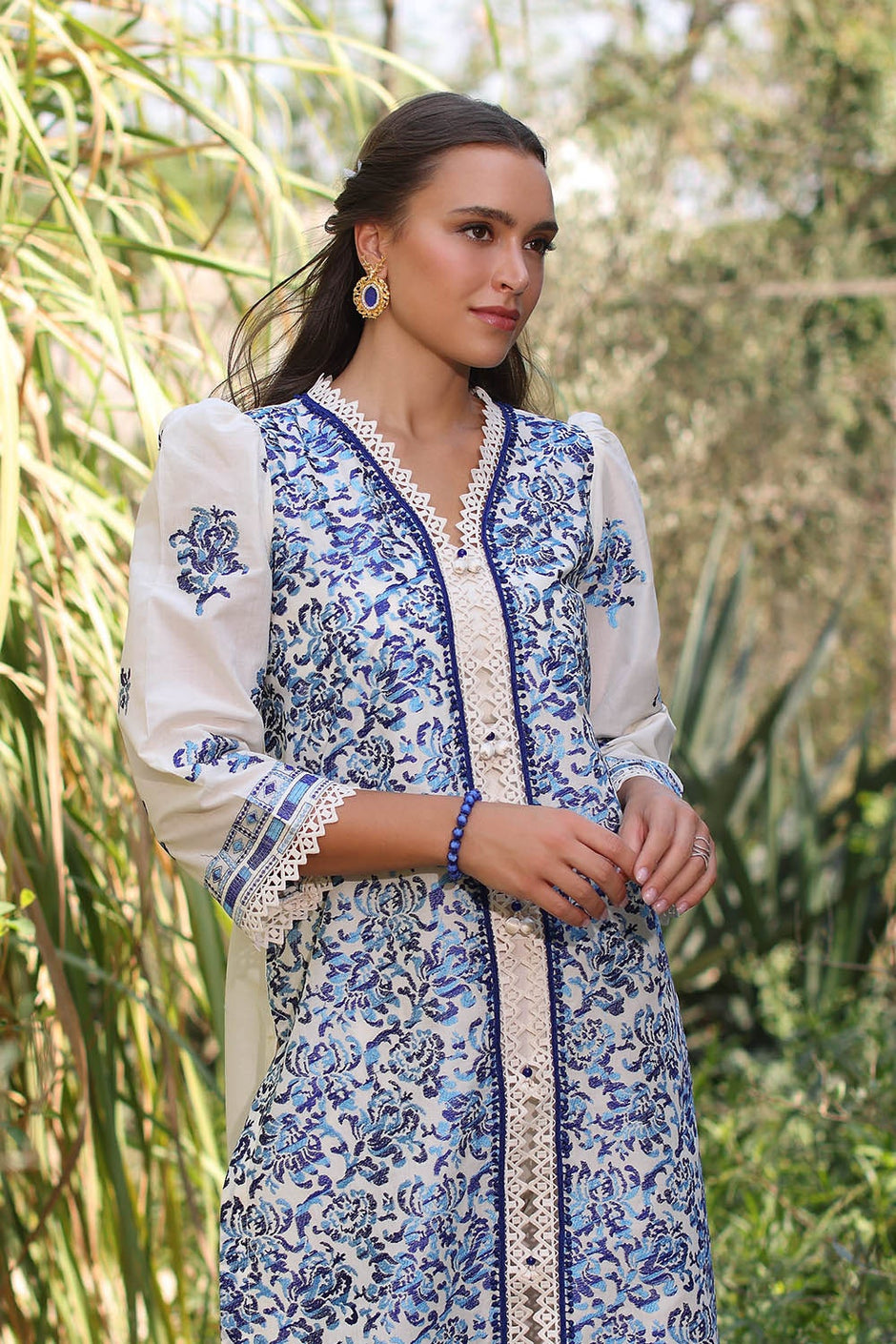 2 Piece Unstitched Embroidered Lawn Suit