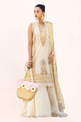 3 Piece Unstitched Printed Lawn Suit with Embroidered Chiffon Dupatta BCT-52013