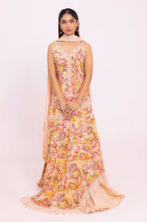 3 Piece Unstitched Printed Lawn Suit with Embroidered Chiffon Dupatta BCT-52016