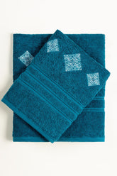 Enamel Combed Embroidered towel