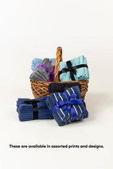 Assorted 6 Pcs Combed Dyed Face Towel Set - 350 GRM